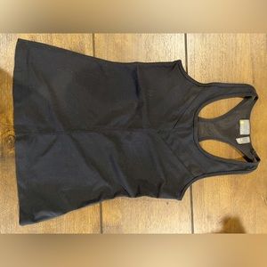 Black Zella Full-Length Tank w/ Mesh Details - Size Small